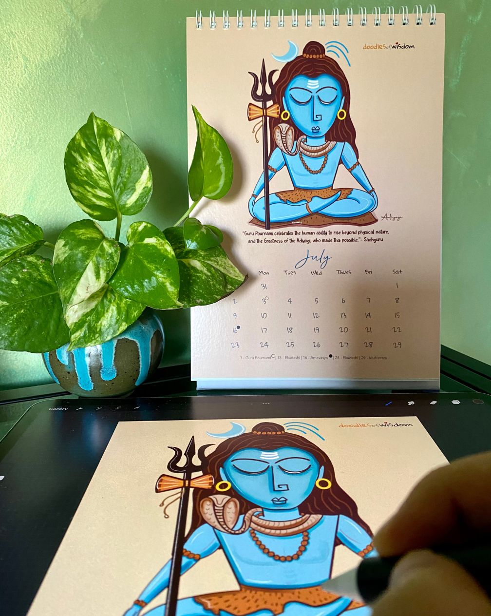 ‘The Divine Within’ Table Calendar 2023 Doodles of Wisdom